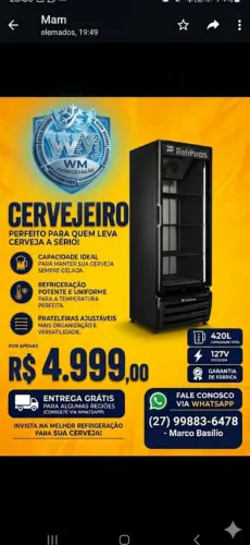Freezer cervejeiro 