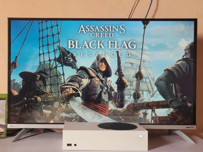 Xbox Series S +400 Jogos & Assassin's Creed Black Flag Resynced Remake Controle Anti Drift
