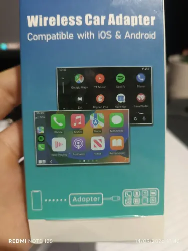 Adorador wireless car play android auto sem fio