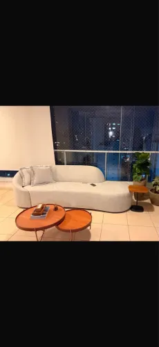 Sofá orgânico em bouclet