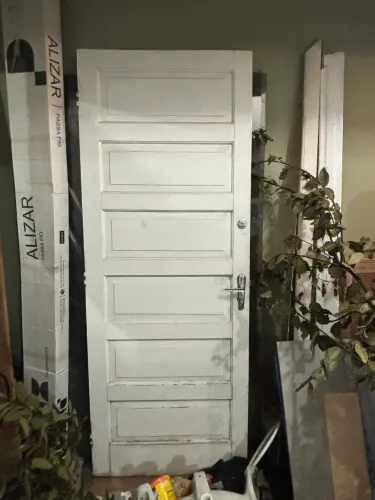 Porta madeira usada imbuia maçica antiga 80x 2,08