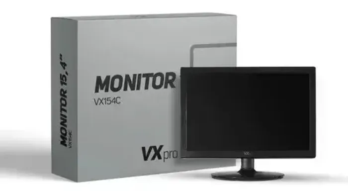 Monitor Led 15.4 Polegadas Vga/hdmi Vesa Cor Preto