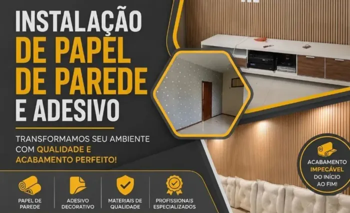 Instalação de papéis de parede