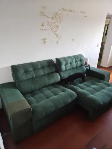 Sofá cama retrátil e reclinável