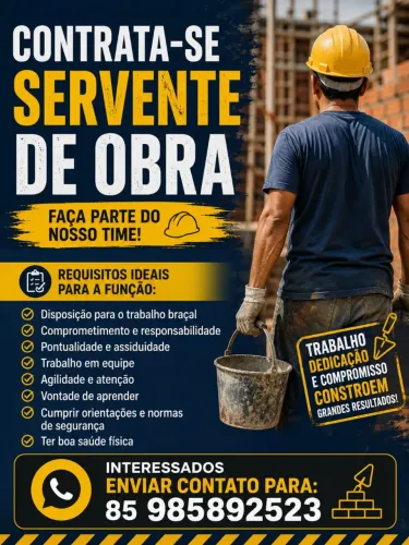 Vaga para início imediato!