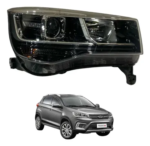 Farol Direito Projetor Chery Tiggo 2 2018 2019 A 2021 Direito/passageiro