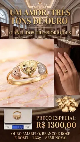 UM AMOR,TRES TONS DE OURO