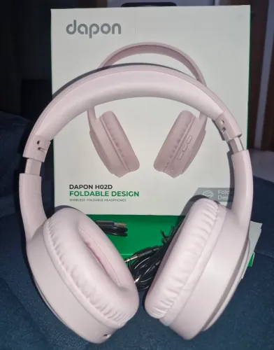 HEADPHONE DAPHON H02D ROSA NOVO NA CAIXA!!