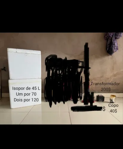 Isopor, Transformador de energia e Copo terere