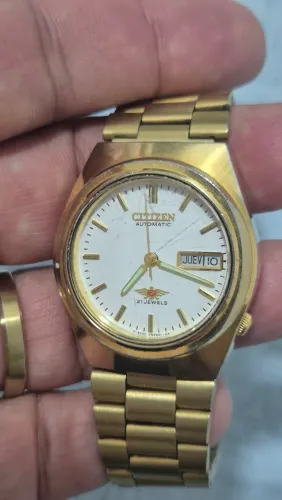 Relógio CITIZEN 7 EAGLE DOURADO AUTOMÁTICO - TODO REVISADO