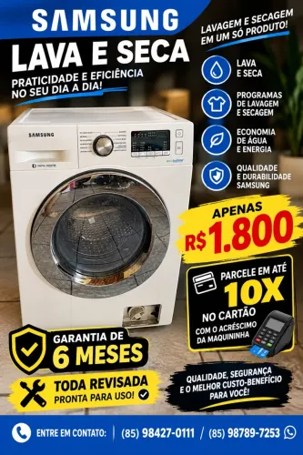 máquina lava e seca Samsung