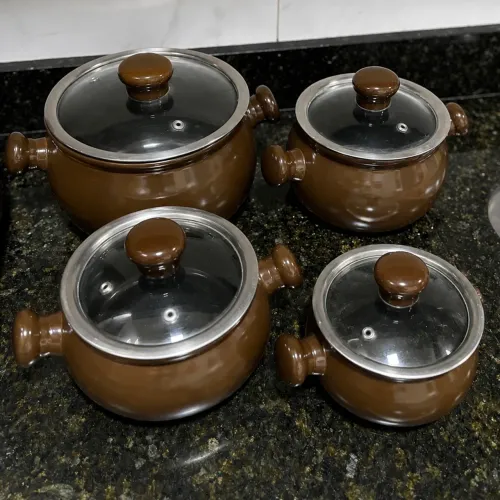 Conjunto de Panelas Cerâmicas Ceraflame - Ótimo Estado