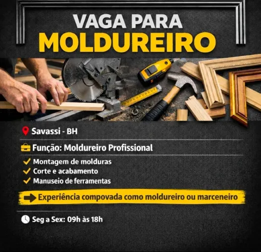 Vaga para Moldureiro