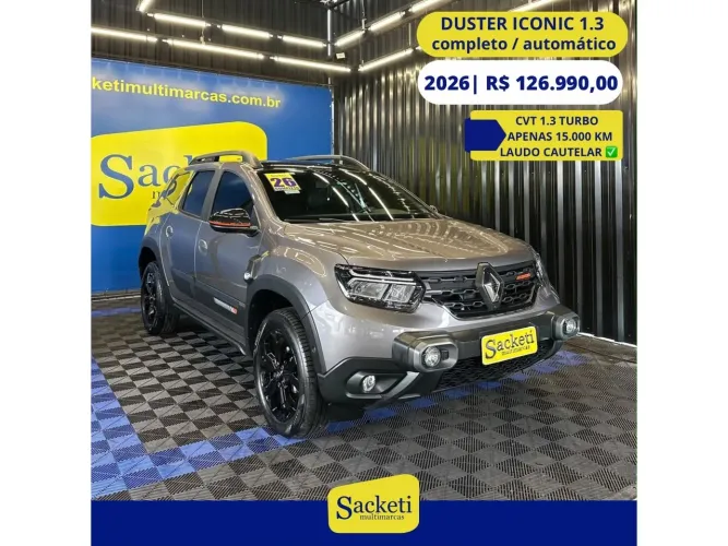 Renault Duster Iconic Plus 1.3 TB 16V Flex Aut. 2026