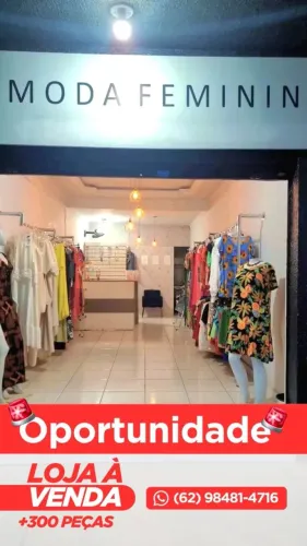 Oportunidade loja de roupas feminina em Avenida comercial com mais 300 peças