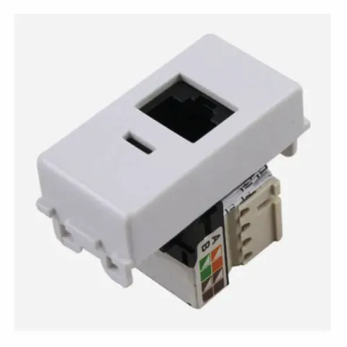Lote de 8 Módulos de Tomada para Rede RJ45 CAT 6 Branco - Tramontina