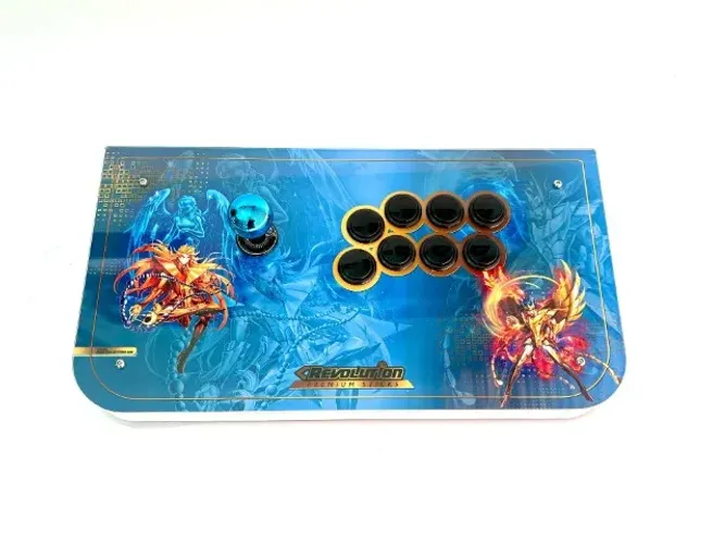 Controle Acrílico Arcade Premium Sticks REVO6 BIG BLUE