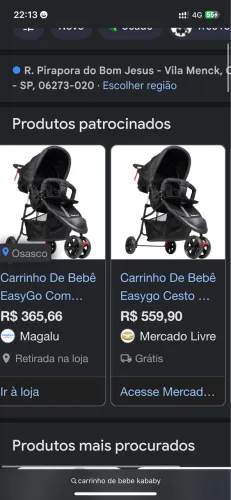 Vendo carrinho semi novo 