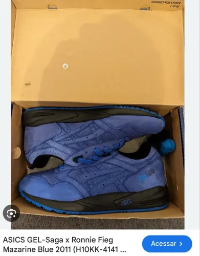 Tênis ASICS GEL-Saga x Ronnie Fieg "Mazarine Blue