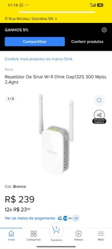 Repetidor de sinal, novo muito top