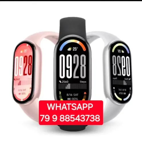MI BAND 10 XIAOMI LACRADA. ROSA PRATA E PRETO