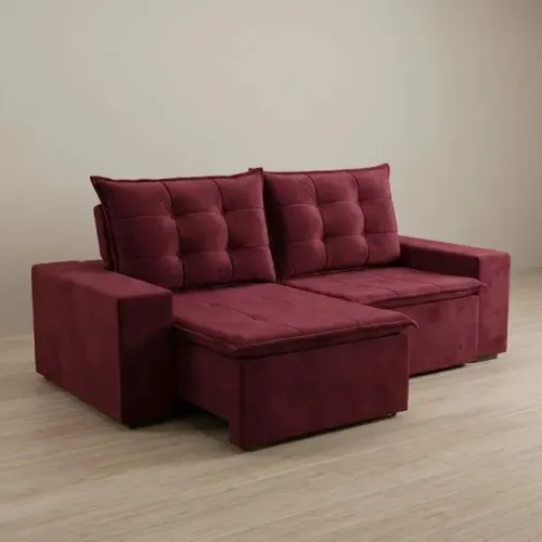 Sofa Angra Retratil e Reclinavel - Estofados Linhares