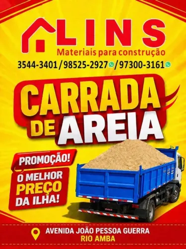 Areia em promoção