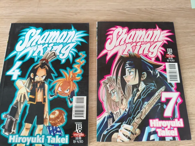 Mangas avulso Shaman king 4 e 7 - Edição classica