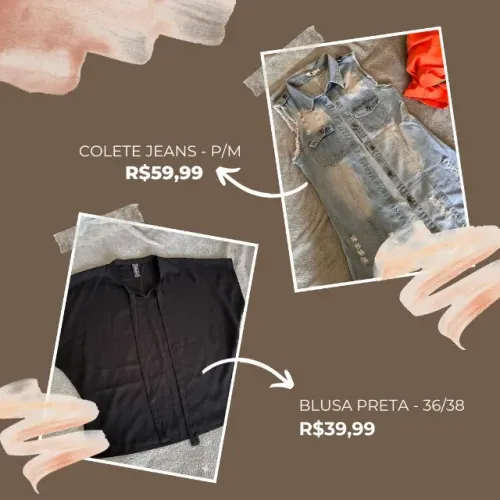 Bazar roupas 36 e 38