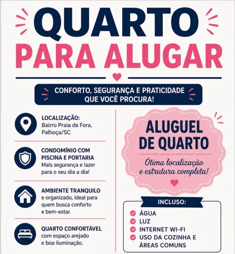 Quarto para moça