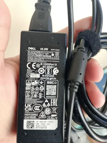 Carregador notebook dell 45W original 