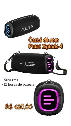 Caixa de som Xplode x4 PULSE - LACRADA com menor preço do BRASIL