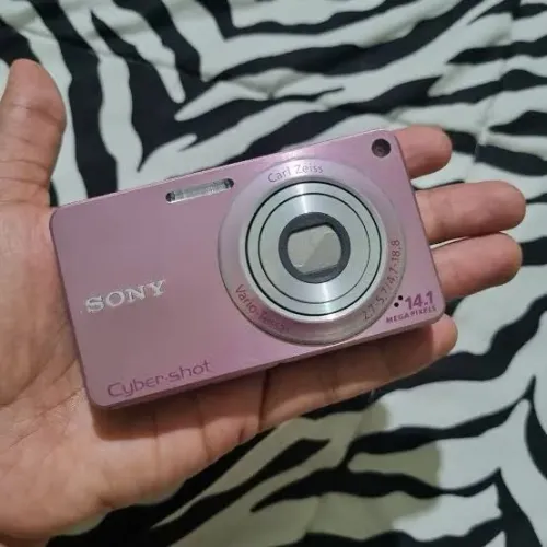 Câmera cyber shot 14.1 megapixels rosa