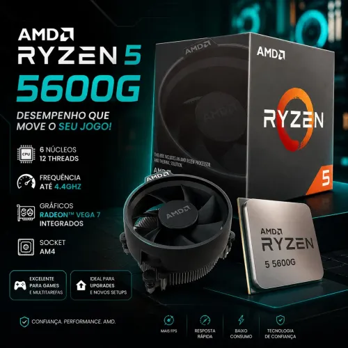 Amd Ryzen 5600g com cooler box