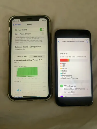 iPhone XR é 8 preto