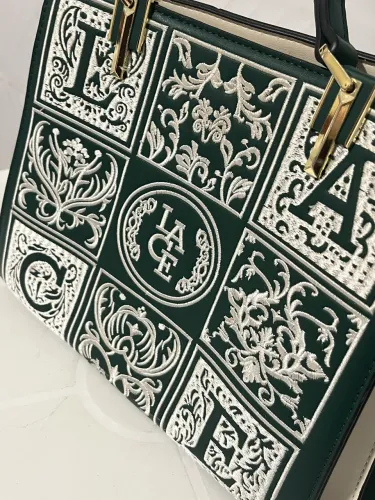 Bolsa Verde com branca Lace Lore