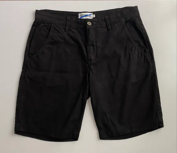 Bermuda Chino Sarja Sergio K Preta Original - 38