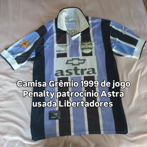 Camisa do Grêmio Pênalty patrocínio Astra original 1999 Libertadores 