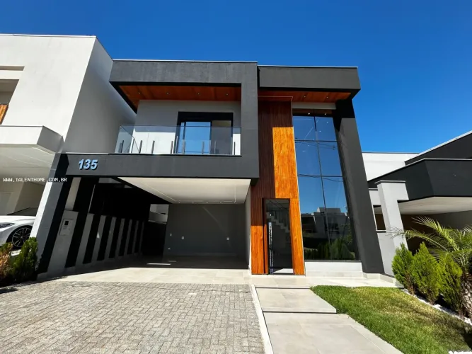 Casa em Condomínio para Venda em Londrina, Parque Tauá, 3 dormitórios, 3 suítes, 4 banheir