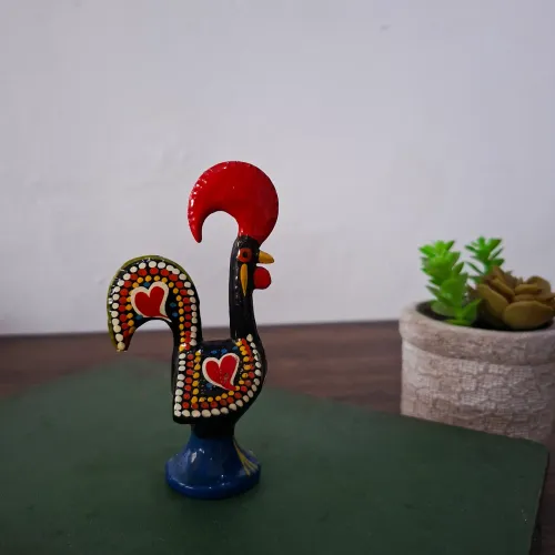 Galo de Barcelos em Cerâmica Original de Portugal 11cm