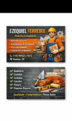 Pedreiro azulejista, reformas e geral, em casa e apartamentos.