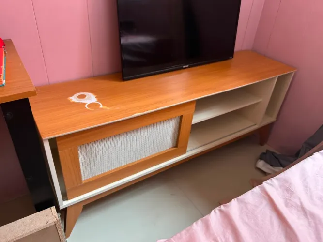 Rack Para Tv 55 Polegadas Com Acabamento Em Tela Bc