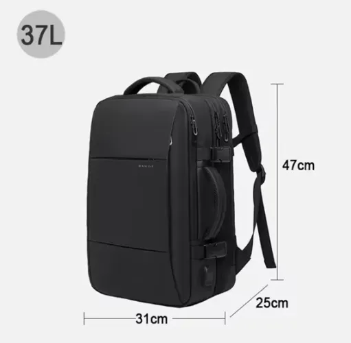 Mochila BANGE Original 37L Expansível - Nova, Lacrada e Premium