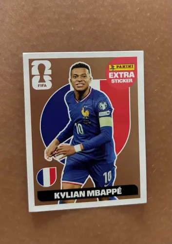 Figurinha da copa 2026 legend do Kylian Mbappé e do Moisés Caicedo
