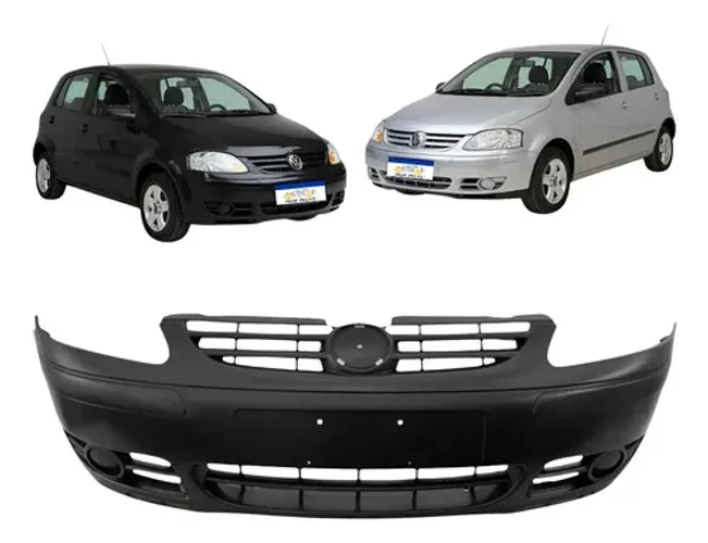 Parachoque Dianteiro Volkswagen Fox 2003 A 2008 Sem Furo