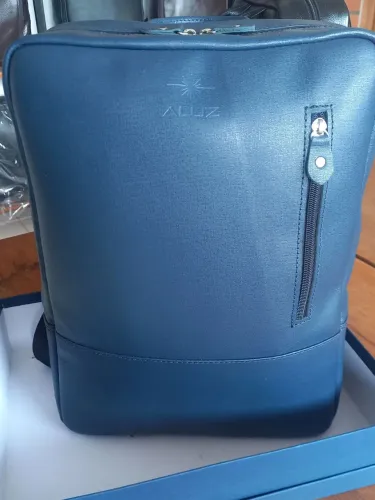 Mochila executiva de couro prada 