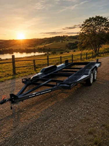 CARRETA PLATAFORMA P/ CARREGAR CARRO 4.00 x 1.90 TRUCADO + EMPLACAMENTO 