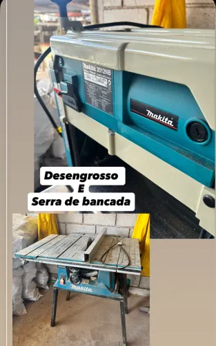 Desengrosso Makita novo e serra de bancada