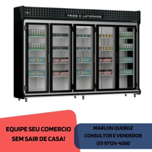 Freezer Auto Serviço 5 Portas Polo Frio