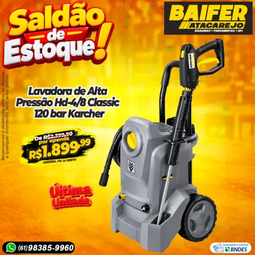 Lavadora de Alta Pressão Hd-4/8 Classic 120 bar Karcher